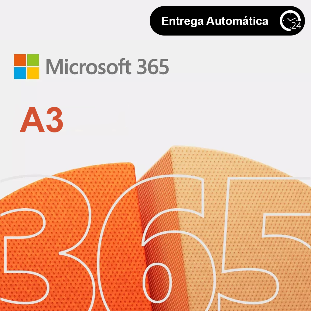 Office 365 A3 - 12 meses | Licença Exclusiva para Novas Contas