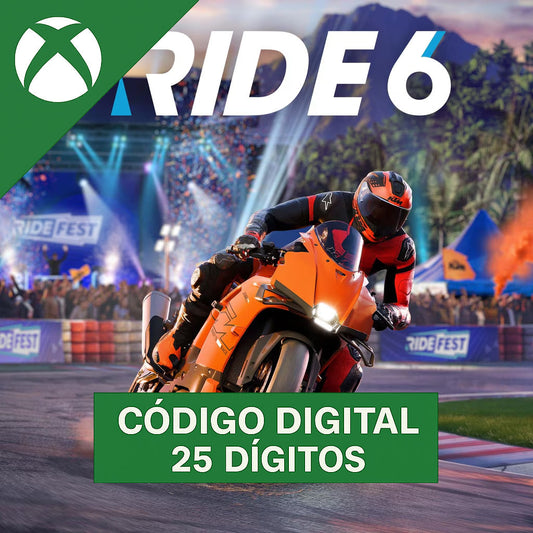 RIDE 6 Xbox - Código 25 Dígitos