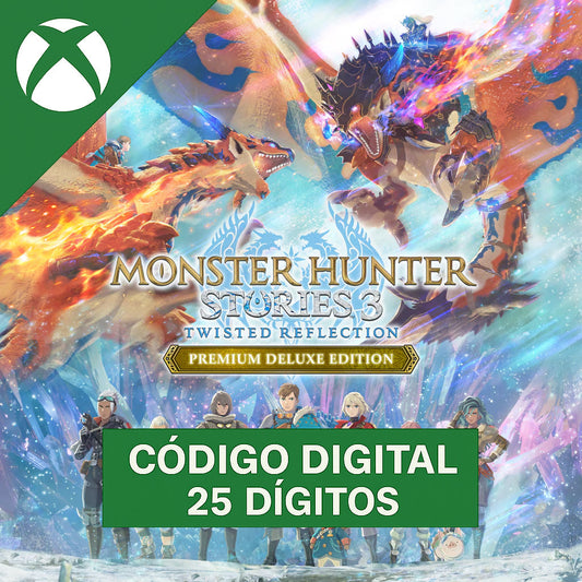 Monster Hunter Stories 3: Twisted Reflection Premium Deluxe Edition Xbox - Código 25 Dígitos