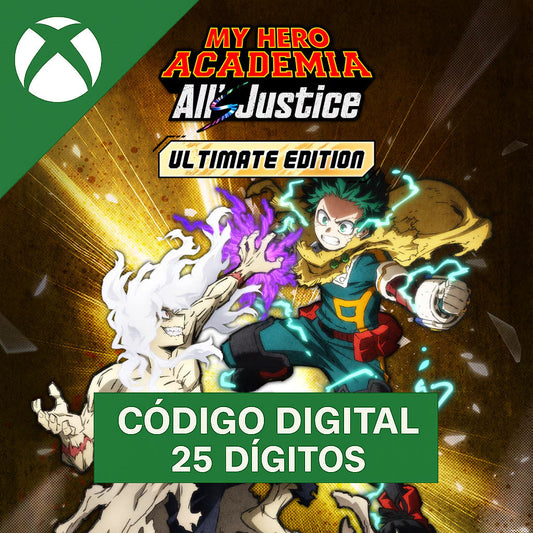 MY HERO ACADEMIA: All’s Justice - Edição Ultimate Xbox - Código 25 Dígitos